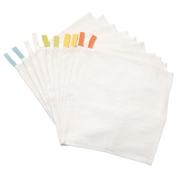 IKEA KRAMA Washcloth, white 12x12 " - Picture 1 of 17